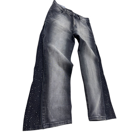 JEANS DIAMOND ZIP.