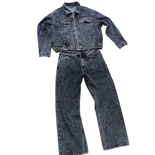 CORD-SET JEANSATO GREY