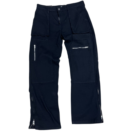 JEANS BAGGY ZIP FLARE